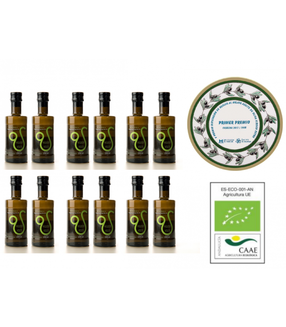 Pack 12x250 ml Picual GOURMET ECOLOGICO VIRGEN EXTRA